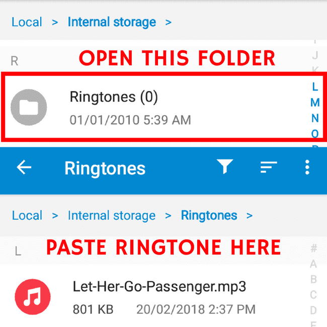 How to set Ringtone in Moto E4 Plus Step 6